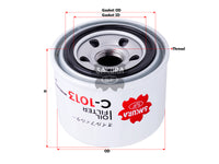 SAKURA,, Oil Filter (Spin-On), ME322508, C-1013, MITSUBISHI