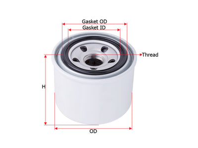 กรองน้ำมันเครื่อง(Spin-On) , SAKURA, MD 322508, C-1015, MITSUBISHI (124927)