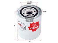 กรองน้ำมันเครื่อง(Spin-On) , SAKURA, MD 326489T, C-1019, MITSUBISHI (124909)