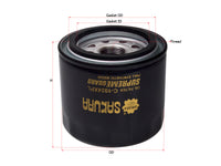 กรองน้ำมันเครื่อง(Spin-On) , SAKURA, 8-94456741-1, C-1024XPL, ISUZU (125800)