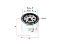 กรองน้ำมันเครื่อง(Spin-On) , SAKURA, 8-94456741-1, C-1024, ISUZU (125802)