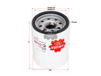 SAKURA,, Oil Filter (Spin-On), FEY0-14-302, C-1028, MAZDA