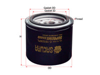 กรองน้ำมันเครื่อง(Spin-On), SAKURA, MD031805, C-1032XPL, MITSUBISHI (124784)