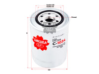 กรองน้ำมันเครื่อง(Spin-On) , SAKURA, ME013307, C-1034, MITSUBISHI (124957)