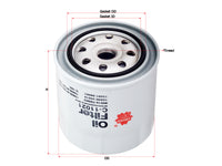 กรองน้ำมันเครื่อง(Spin-On) , SAKURA, 90915-TD003, C-11021, TOYOTA (124037)