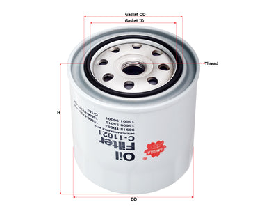 SAKURA,, Oil Filter (Spin-On), 90915-TD003, C-11021, TOYOTA