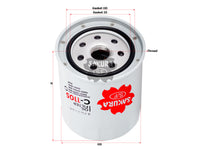 SAKURA,, Oil Filter (Spin-On), 15601-87104-000, C-1105, TOYOTA