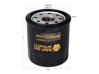 กรองน้ำมันเครื่อง(Spin-On), SAKURA, 90915-10001, C-1109XPL, TOYOTA (123790)