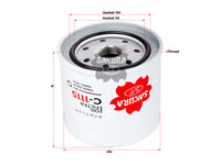 SAKURA,, Oil Filter (Spin-On), 15600-13051, C-1115, TOYOTA
