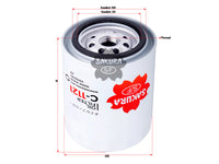 SAKURA Oil Filter (Spin-On) 4130 046 C-1121 FORD