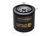 SAKURA,, Oil Filter (Spin-On), 15600-25010, C-1122XPL, FORD