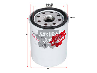 SAKURA,, Oil Filter (Spin-On), 90915-YZZE2, C-1137, C-1140, NEW HOLLAN