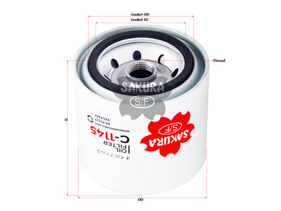 SAKURA,, Oil Filter (Spin-On), 86546618, C-1145, BOBCAT