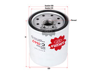 กรองน้ำมันเครื่อง(Spin-On), SAKURA, 90915-YZZJ3, C-1147, TOYOTA (123993)