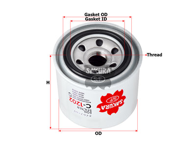 SAKURA,, Oil Filter (Spin-On), 16510-85R00, C-1202, SUZUKI