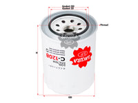 SAKURA,, Oil Filter (Spin-On), 1560B-87305, C-1208, DAIHATSU