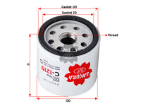 SAKURA,, Oil Filter (Spin-On), 15601-87703-99M, C-1219, DAIHATSU