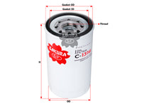กรองน้ำมันเครื่อง(Spin-On), SAKURA, S1560-72330, C-1316, HINO (125718)