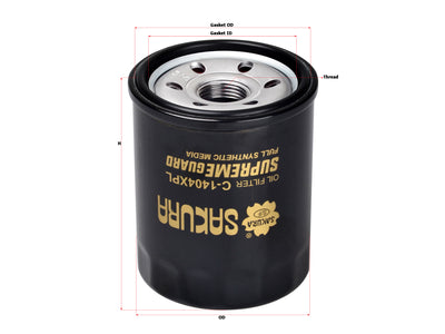 SAKURA,, Oil Filter (Spin-On), 16510-61A00, C-1404XPL, SUZUKI