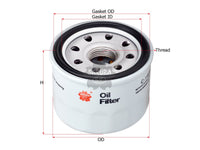 SAKURA,, Oil Filter (Spin-On), 16510-84M00-000, C-14090, SUZUKI