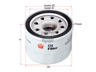 กรองน้ำมันเครื่อง(Spin-On) , SAKURA, 16510-84M00-000, C-14090, SUZUKI (123928)