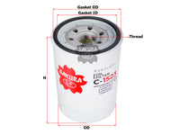 กรองน้ำมันเครื่อง(Spin-On) , SAKURA, 8-97148271-0, C-1523, NISSAN (123725)