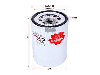 SAKURA,, Oil Filter (Spin-On), 8-97329-911-A, C-1546, ISUZU