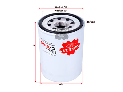 SAKURA,, Oil Filter (Spin-On), 8-97329-911-A, C-1546, ISUZU