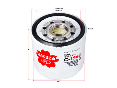 SAKURA,, Oil Filter (Spin-On), 8-97096777-0, C-1562, GMC