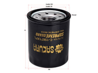กรองน้ำมันเครื่อง(Spin-On) , SAKURA, 8-98165071-0, C-15671XPL, ISUZU (125803)