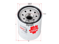 กรองน้ำมันเครื่อง(Spin-On) , SAKURA, 5-87615000-0, C-15671, ISUZU (125694)