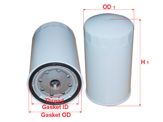 SAKURA,, Oil Filter (Spin-On), LP02P000061B, C-15680, HITACHI