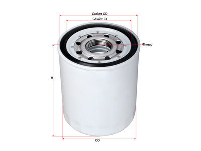 กรองน้ำมันเครื่อง(Spin-On) , SAKURA, 8-98364637-1, C-15710, ISUZU (125686)
