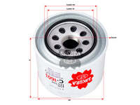 กรองน้ำมันเครื่อง(Spin-On) , SAKURA, 15400-PA6-305, C-1603, HONDA (126221)
