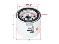 กรองน้ำมันเครื่อง(Spin-On) , SAKURA, 04884900AB, C-1618, HONDA (126220)