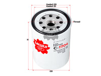 SAKURA,, Oil Filter (Spin-On), SLY2-14-V61, C-1704, MAZDA