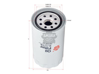 SAKURA,, Oil Filter (Spin-On), K620-23-802, C-1716, KIA