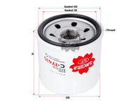 SAKURA,, Oil Filter (Spin-On), PE01 14 302 TT, C-17410, MAZDA