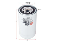 กรองน้ำมันเครื่อง(Spin-On) , SAKURA, 5-87619113-0, C-1810, NISSAN (125155)