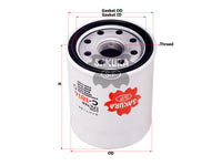 SAKURA,, Oil Filter (Spin-On), AY100-NS005, C-1814, NISSAN