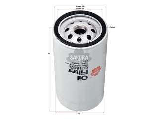 SAKURA,, Oil Filter (Spin-On), 15601-33010, C-1833, NISSAN