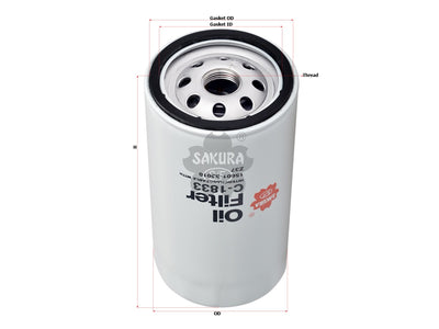 SAKURA,, Oil Filter (Spin-On), 15601-33010, C-1833, NISSAN