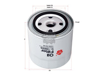 กรองน้ำมันเครื่อง(Spin-On) , SAKURA, 15208-EB70D, C-18650, NISSAN (125090)