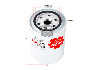 SAKURA,, Oil Filter (Spin-On), 785F-6714 AA 3A, C-1902, FORD
