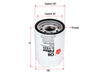SAKURA,, Oil Filter (Spin-On), 3W4Z-6731-AB, C-1925, FORD