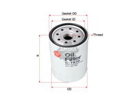 SAKURA,, Oil Filter (Spin-On), AFL 181 MC, C-1938, FORD