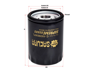 SAKURA,, Oil Filter (Spin-On), AA5Z-6714-A, C-19390XPL, GMC