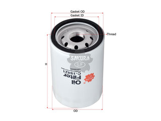 SAKURA,, Oil Filter (Spin-On), 19330000, C-19421, HOLDEN