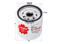 SAKURA,, Oil Filter (Spin-On), BK2Q-6714-AA, C-19450, LAND ROVER