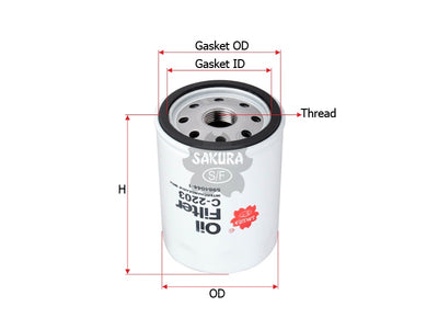 SAKURA,, Oil Filter (Spin-On), 5984044-1, C-2203, FIAT